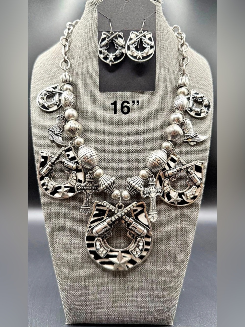 Western Cowgirl Charm Set